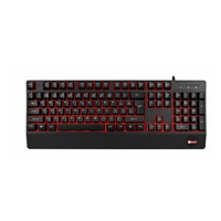 C-TECH Klávesnice KB-104BK, USB, 3 barvy podsvícení, černá, CZ/SK