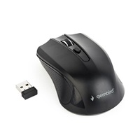 GEMBIRD myš MUSW-4B-04, černá, bezdrátová, USB nano receiver