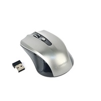 GEMBIRD myš MUSW-4B-04-BG, černo-šedá, bezdrátová, USB nano receiver