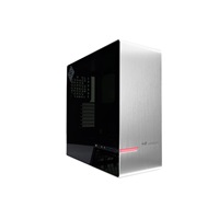 IN WIN skříň 905, Mid Tower, průhledný bok, bez zdroje, titanium grey, oled, 3x Sirius fan