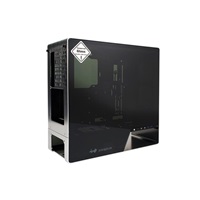 IN WIN skříň 905, Mid Tower, průhledný bok, bez zdroje, titanium grey, oled, 3x Sirius fan