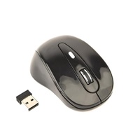 GEMBIRD myš MUSW-6B-01, černá, bezdrátová, USB nano receiver