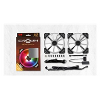 IN WIN Ventilátor Crown AC120, 12 cm, Twin pack