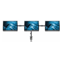 MANHATTAN Stolní držák pro 3 Monitory LCD, 13” až 27”