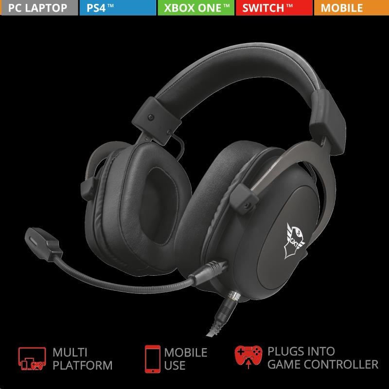 Trust Gxt 414 Headset Zamak Premium Multiplatform Gaming Headset Ed System Polska Sp Z O O