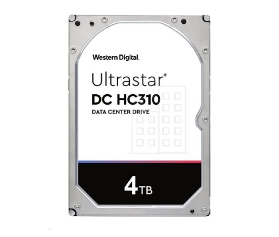 Western Digital Ultrastar® HDD 4TB (HUS726T4TALE6L1) DC HC310 3.5in 26.1MM 256MB 7200RPM SATA 512E TCG