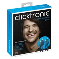 ClickTronic HQ OFC kabel 2x Cinch - 2x Cinch RCA, M/M, 2m