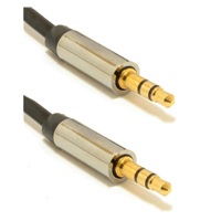 GEMBIRD Kabel přípojný jack 3,5mm M/M, PREMIUM QUALITY, pozlacený, 1m