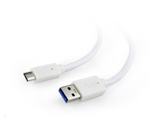 GEMBIRD Kabel USB 3.0 AM na Type-C kabel (AM/CM), 1,8m, bílý