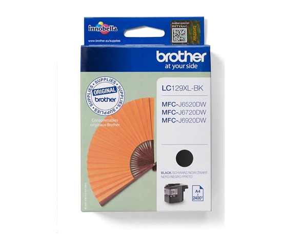 BROTHER INK LC-129XLBK (inkoust black 2400 str., ISO / IEC 24711)  POUZE (6520,6920) !