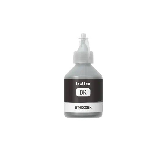 BROTHER INK BT-6000BK black pro T300, T500W, T700W, cca 6000 stránek, pigmentový