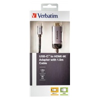 VERBATIM Adapter HUB USB-C to HDMI, 1.5 cable