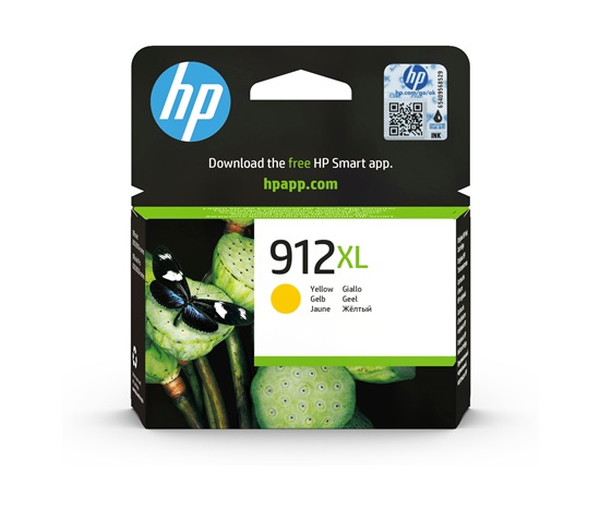 HP 912XL High Yield Yellow Original Ink Cartridge (825 pages)