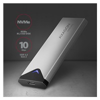 AXAGON EEM2-UG2, USB-C 10Gbps - M.2 NVMe SSD ARROW box, srebrny