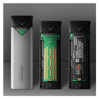 AXAGON EEM2-UG2, USB-C 10Gbps - M.2 NVMe SSD ARROW box, srebrny