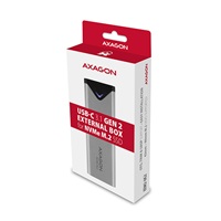 AXAGON EEM2-UG2, USB-C 10Gbps - M.2 NVMe SSD ARROW box, srebrny