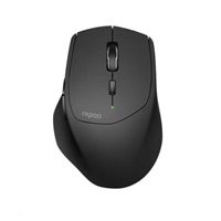 RAPOO myš MT550 Wireless Laser, Multi-mode: 2.4 GHz, Bluetooth 3.0 & 4.0, Black