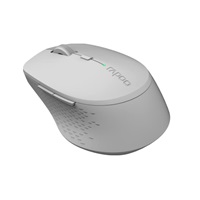 RAPOO myš M300 Silent Wireless Optical Mouse, Multi-mode: 2.4 GHz, Bluetooth 3.0 & 4.0, Grey