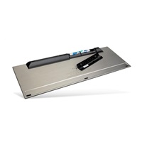 RAPOO set klávesnice a myš 9500M Multi-mode Wireless Ultra-slim Desktop Combo Set (kláv. - šedá/kovová, myš - černá)