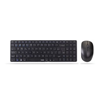 RAPOO set klávesnice+myš 9300M, Wireless Multi-Mode Slim Mouse and Ultra-Slim Keyboard, černá