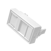 Modul neosazený 1x RJ45, 22,5x45 mm s prachovkou
