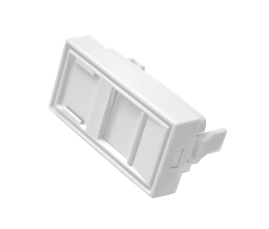 Modul neosazený 1x RJ45, 22,5x45 mm s prachovkou