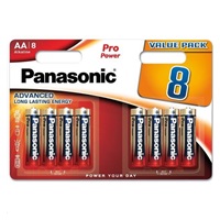 PANASONIC Alkalické baterie Pro Power LR6PPG/8BW AA 1,5V (Blistr 8ks)