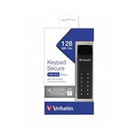 VERBATIM USB 3.0 Drive 128 GB - Keypad Secure (R:160/W:150 MB/s) GDPR