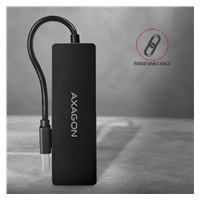 AXAGON HUE-G1A, 4x USB 3.2 Gen 1 SLIM hub, kabel Type-A 14cm