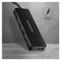 AXAGON HUE-G1C, 4x USB 3.2 Gen 1 SLIM hub, kabel Type-C 14cm