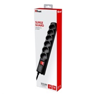 TRUST Surge Protector, Prodlužovací přívod, přepěťová ochrana 6 portů