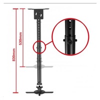 Stropní držák na projektory Fiber Mounts T718-2 černý