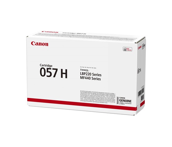 Canon TONER CRG-057H černý pro i-SENSYS MF443dw, MF445dw, MF446x, MF449x, LBP223dw (10 000 str.)