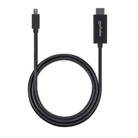 MANHATTAN Kabel Mini DisplayPort na HDMI (1080p), 1.8m, černý