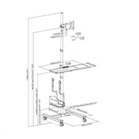Stojan s držákem na monitor a PC - Fiber Mounts AX793