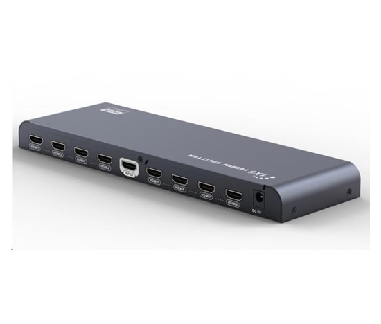 PremiumCord HDMI 2.0 splitter 1-8 porty, 4K x 2K/60Hz, FULL HD, 3D, černý