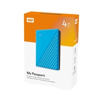 WD My Passport Portable 4TB, Externí HDD, USB 3.0, modrá