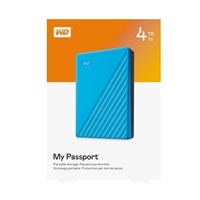 WD My Passport Portable 4TB, Externí HDD, USB 3.0, modrá