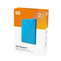 WD My Passport Portable 2TB, Externí HDD, USB 3.0, modrá