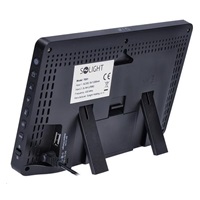 Solight TE81 meteostanice, extra velký barevný LCD, teplota, vlhkost, tlak, RCC, USB nabíjení, černá