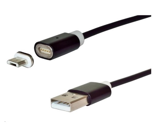 Virtuos datový kabel micro USB, magnetický, nabíjecí, 1,8 m