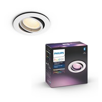 PHILIPS CENTURA Zapuštěné bodové svítidlo, Hue White and color ambiance, 240V, 1x5.7W GU10, round, Bílá
