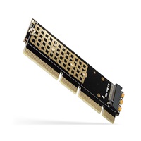 AXAGON PCEM2-1U, adapter wewnętrzny PCIe x16/x8/x4 - M.2 NVMe M-key slot, 1U