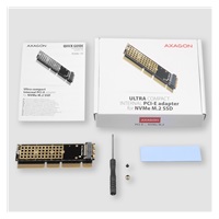 AXAGON PCEM2-1U, adapter wewnętrzny PCIe x16/x8/x4 - M.2 NVMe M-key slot, 1U