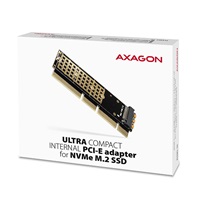 AXAGON PCEM2-1U, adapter wewnętrzny PCIe x16/x8/x4 - M.2 NVMe M-key slot, 1U