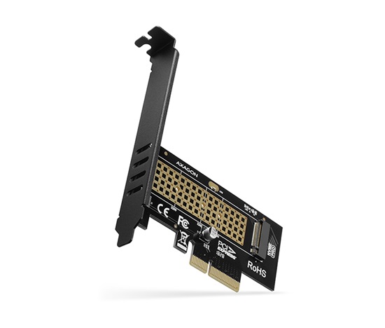 AXAGON PCEM2-N, adapter wewnętrzny PCIe x4 - M.2 NVMe M-key slot, LP