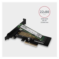AXAGON PCEM2-N, adapter wewnętrzny PCIe x4 - M.2 NVMe M-key slot, LP