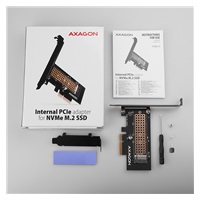 AXAGON PCEM2-N, adapter wewnętrzny PCIe x4 - M.2 NVMe M-key slot, LP