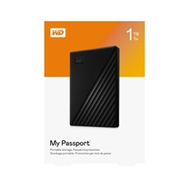 WD My Passport Portable 1TB, Externí HDD, USB 3.0, černá