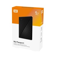 WD My Passport Portable 1TB, Externí HDD, USB 3.0, černá